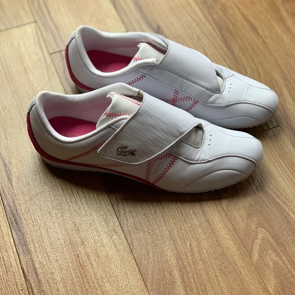 Lacoste Ekani Strap Sneakers Pink White 